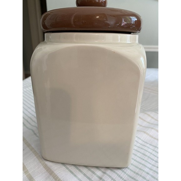 Vintage Otagiri Yellow Victorian Cookie Canister Jar Handcrafted in Japan - Picture 4 of 10